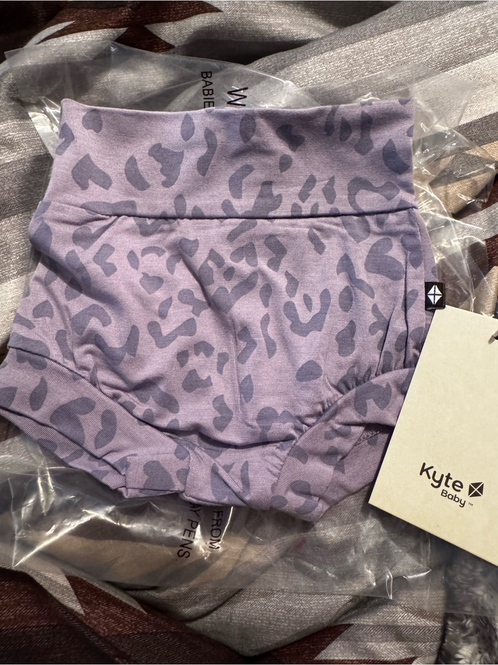 Kyte BABY Lavender Leopard Print Baby Bloomers